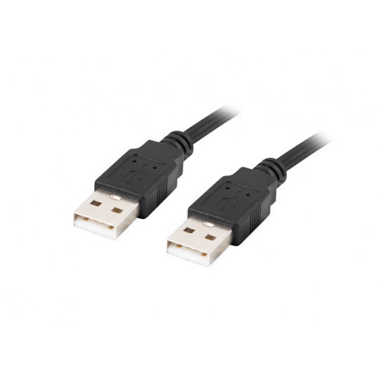 Lanberg CA-USBA-20CU-0018-BK USB kabel 1.8m 2.0 USB A Černá