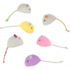 Myška plyšová s catnipom, 5 cm, rôzne farby Myška plyšová s catnipom, 5 cm, rôzne farby