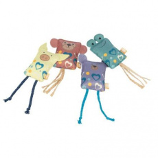 Hrací vankúšik so zvieracou tvárou, šuštivý, 10 cm, polyester