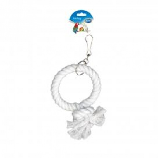 Hračka DUVO+ Hojdačka pre papagáje - kruh, priemer 17 cm, biela Hračka DUVO+ Hojdačka pre papagáje - kruh, priemer 17 cm, biela