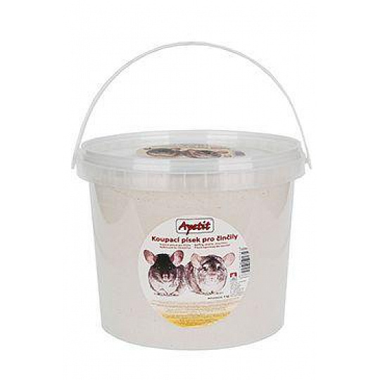 Apetit kúpace piesok pre činčily 4kg vedro Apetit kúpace piesok pre činčily 4kg vedro
