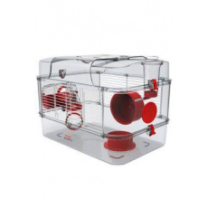 Klietka škrečok Rody 3 SOLO červená 41x27x28cm Zolux Klietka škrečok Rody 3 SOLO červená 41x27x28cm Zolux