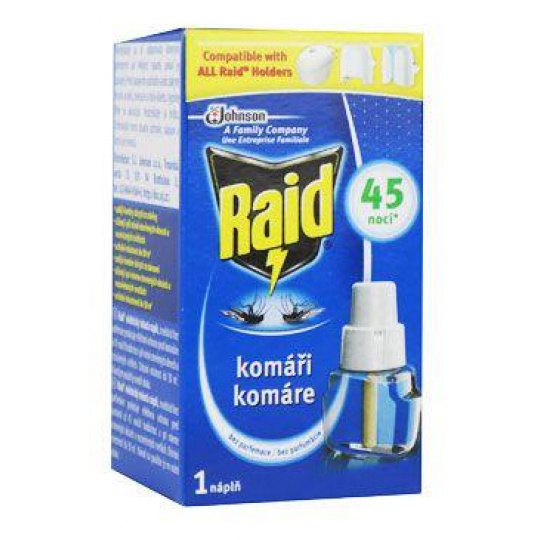 Raid tekutá náplň do elektr.odparovače 45nocí,27ml Raid tekutá náplň do elektr.odparovače 45nocí,27ml