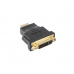 Lanberg AD-0014-BK cable gender changer HDMI DVI-D (F) (24 + 5) Černá