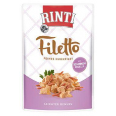 Rinti Dog Filetto kapsička kuracie mäso+šunka v želé 100g Rinti Dog Filetto kapsička kuracie mäso+šunka v želé 100g