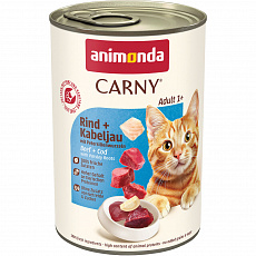 ANIMONDA konzerva CARNY Adult -hovädzie, treska, petržlen 400g