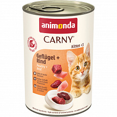 ANIMONDA konzerva CARNY Kitten - hovädzie + hydina 400g