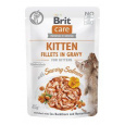 Brit Care Cat Fillets in Gravy Kitten Savor.Losos 85g