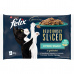 FELIX Deliciously Sliced Fish - mokré krmivo pro kočky - 4x 80 g