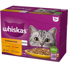 WHISKAS sáček želé drůbež, kachna, krůta, kuře - mokré krmivo pro kočky - 12x85 g