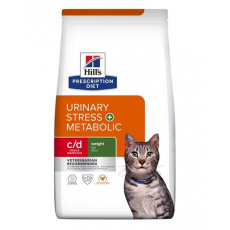 HILLS Diet Feline c/d Urinary Stress + Metabolic NOVÉ 1,5 kg HILLS Diet Feline c/d Urinary Stress + Metabolic NOVÉ 1,5 kg
