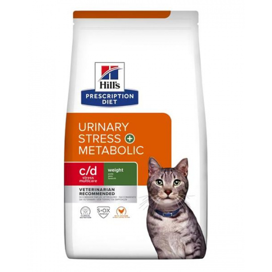 HILLS Diet Feline c/d Urinary Stress + Metabolic NOVÉ 1,5 kg HILLS Diet Feline c/d Urinary Stress + Metabolic NOVÉ 1,5 kg
