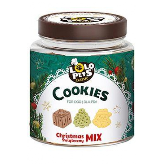 Vianočný MIX sušienok pre psy, dóza 240g TR