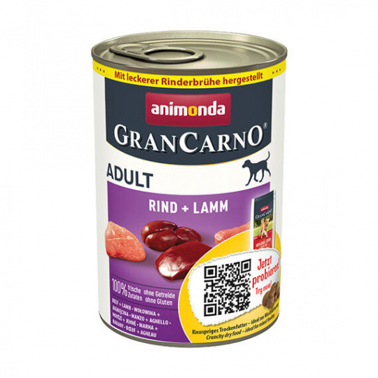 GRANCARNO Adult - hovädzie, jahňacie 400g GRANCARNO Adult - hovädzie, jahňacie 400g