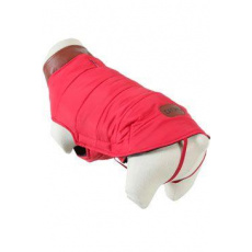 Obleček prošívaná bunda pro psy LONDON červená 25cm Zo