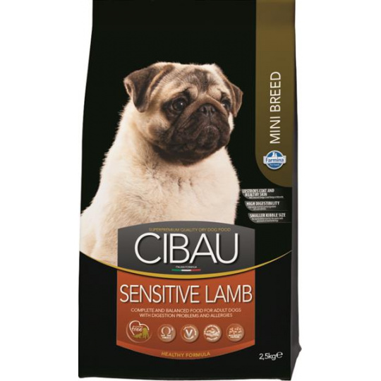 CIBAU dog adult mini, sensitive lamb 2,5 kg