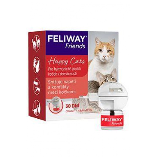 Feliway Friends difuzér + fľaštička s náplňou 48ml Feliway Friends difuzér + fľaštička s náplňou 48ml