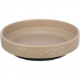 BE NORDIC keramická miska plytká, 0.3l / 16 cm, sivohnedá