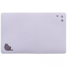 Prestieranie pre mačky, Fat Cat s labkami, 44 x 28 cm, sivá Prestieranie pre mačky, Fat Cat s labkami, 44 x 28 cm, sivá