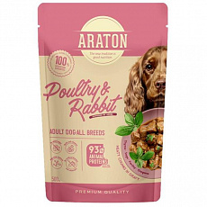 ARATON Adult Dog All Breeds KAPSIČKA s hydinou a králikom, pre všetky plemená, 500 g