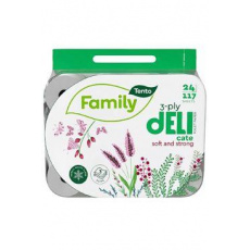 Wc toaletný papier Tento Family Delicate 3-vrstvový 24ks