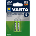 VARTA HR03 AAA Recharge Accu Power Solar 550 mAh 56733 Dobíjení akumulátorů pro solární lampy 2 kusů Zelená, Stříbrná