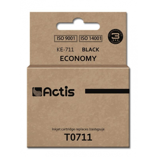 Actis Inkoust KE-711 (náhradní inkoust Epson T0711, T0891, T1001; standardní; 15 ml; černý)