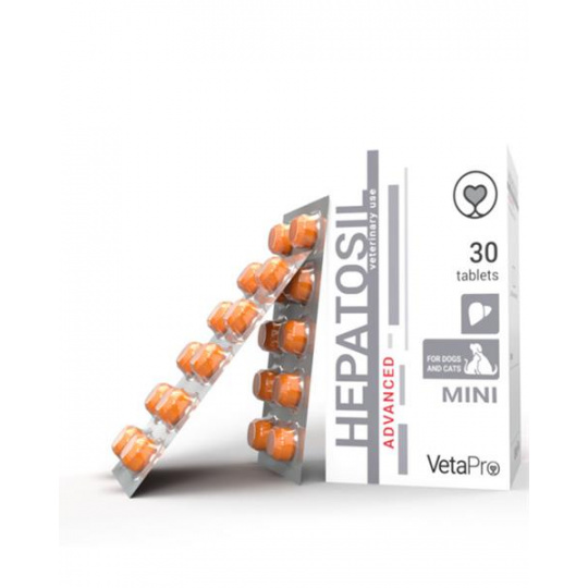 VetaPro Hepatosil Advanced MINI 30 tbl. VetaPro Hepatosil Advanced MINI 30 tbl.