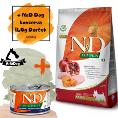 N&D Pumpkin DOG Adult Mini Chicken&Pomegranate 7kg