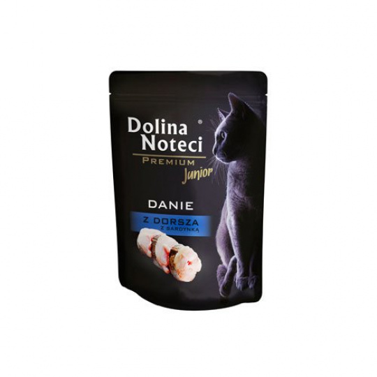 Dolina Noteci Premium Treska a sardinky - mokré krmivo pro koťata - 85g