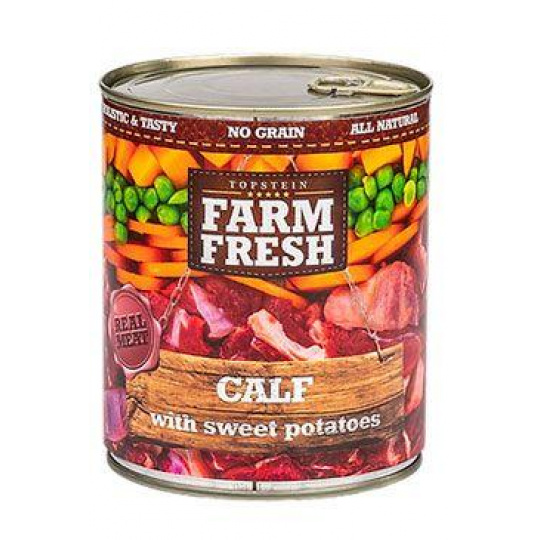 Farm Fresh Dog Calf with Sweet Potatoes konzerva 800g Farm Fresh Dog Calf with Sweet Potatoes konzerva 800g