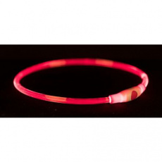 Flash light ring USB, blikajúci obojok, červená (RP 2,10 €)