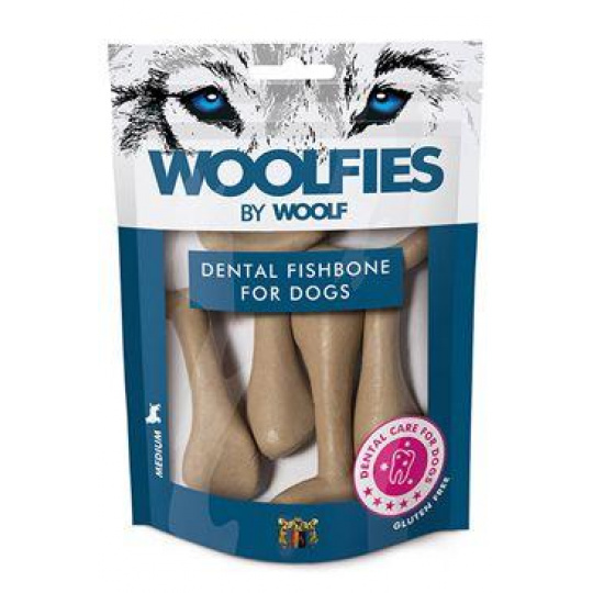 Pamlsok Woolfies Dental Fishbone M 200g Pamlsok Woolfies Dental Fishbone M 200g