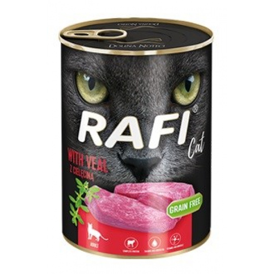 DOLINA NOTECI Rafi Cat Adult with veal - mokré krmivo pro kočky - 400g