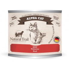 NATURAL TRAIL Alpha Cat Beef - mokré krmivo pro kočky - 200g