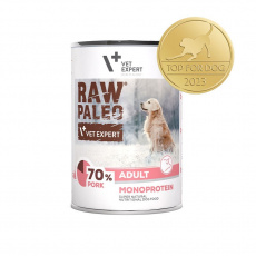 RAW PALEO Adult Monoprotein Vepřové maso - vlhké krmivo pro psy - 400 g