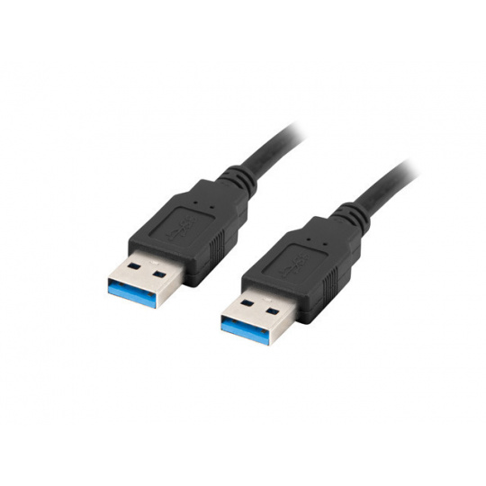 Lanberg CA-USBA-30CU-0010-BK USB kabel 1m 3.0 USB A Černá