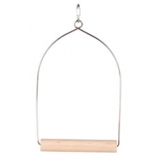 Drevená hojdačka závesná, drevo/drôt Drevená hojdačka závesná, drevo/drôt