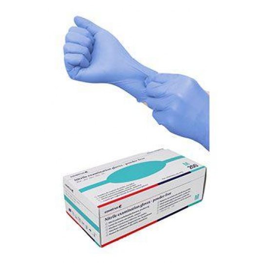 Rukavice hniezdo.vyš.CVET nitril M/200ks modré Rukavice hniezdo.vyš.CVET nitril M/200ks modré