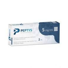 PEPTYS 5 roztok peptidov PEP-52 z kolagénu 5 mg/ml (injekcia predplnená, nízkomolekulárne peptidy (LWP) 1x2 ml) PEPTYS 5 roztok peptidov PEP-52 z kolagénu 5 mg/ml (injekcia predplnená, nízkomolekulárne peptidy (LWP) 1x2 ml)
