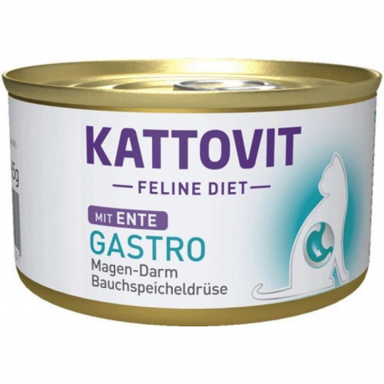 KATTOVIT Feline Diet Gastro Duck - mokré krmivo pro kočky - 85g