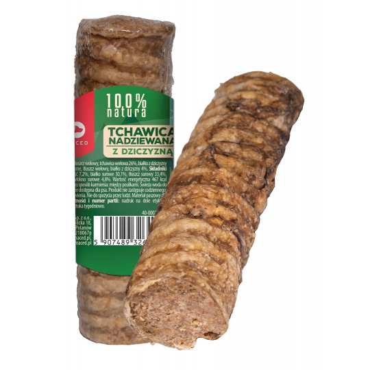 MACED Trachea stuffed with venison - žvýkačka pro psa - 120g