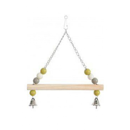 Hojdačka pre vtáky drevená s reťazou 26cm Zolux