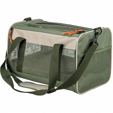 Transportná taška MARLON, 27 × 27 × 43 cm, béžová/olivovo zelená