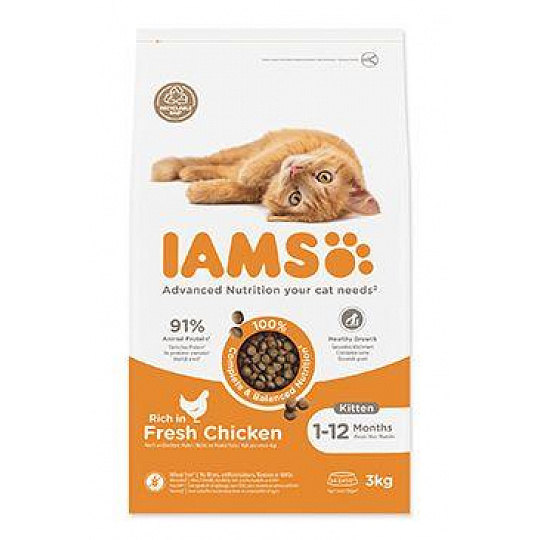 Iams Cat Kitten Kuracie 3kg