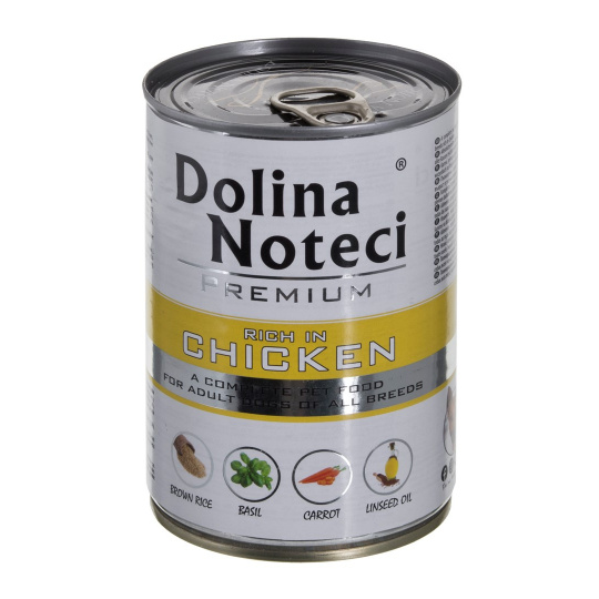 DOLINA NOTECI Premium Rich in chicken - Mokré krmivo pro psy - 400 g