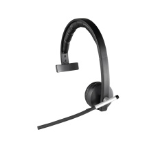 Logitech H820e Sluchátka s mikrofonem Bezdrátový Přes hlavu Kancelář / call centrum Nabíjecí podstavec Černá