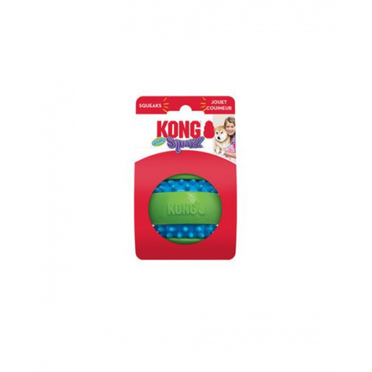 Hračka Kong Dog Squeezz Goomz Lopta, TPE, zeleno modrá M