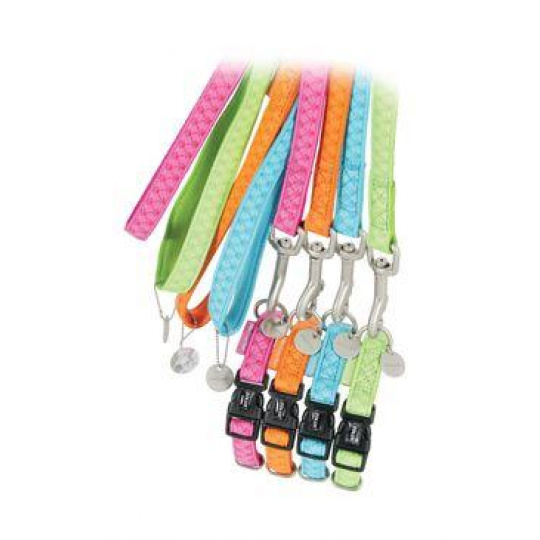 Obojok pes MAC LEATHER zelená 15mm/28-40cm Zolux Obojok pes MAC LEATHER zelená 15mm/28-40cm Zolux