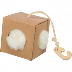 Box s hniezdiacim materiálom, 9x9x9 cm/ 6g, kartón/kapok Box s hniezdiacim materiálom, 9x9x9 cm/ 6g, kartón/kapok